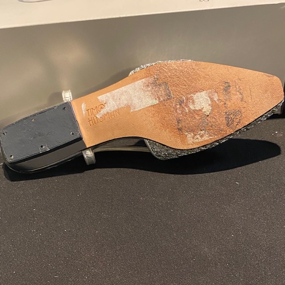 Timothy Hitsman Glittering Silver Flats - Picture 3 of 4